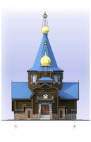 SPA-отель «Русич», расположенный в р-не д. Путогино Мосальского района Калужской области. Здание храма