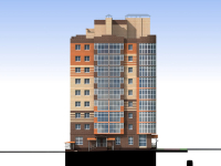 Строительство 9-ти этажного многоквартирного дома со встроенными нежилыми помещениями и паркингом по адресу: г.Калуга, ул.Тульская, д. 101